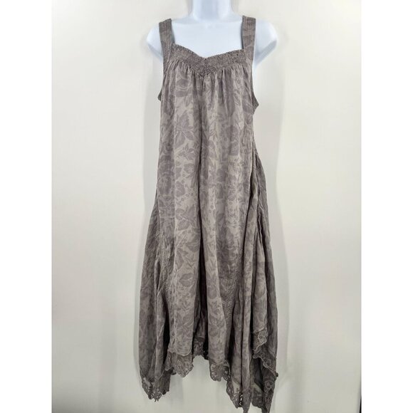 Intimately Free People Women Size Medium Gray Always Been You Maxi Romper - Picture 2 of 12